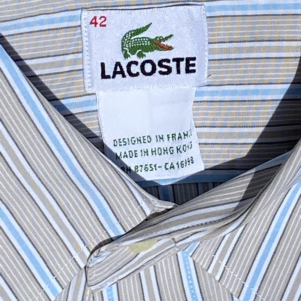 Lacoste Button Down Shirt size 42 Large (Men)